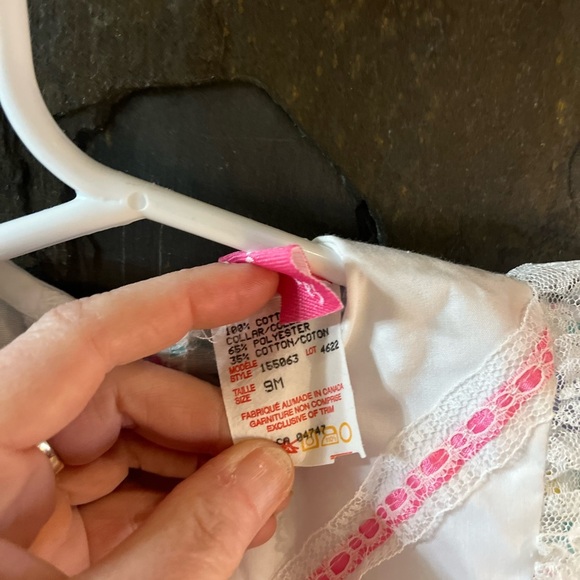 Vintage Pink and White Casual Dress - Picture 4 of 5